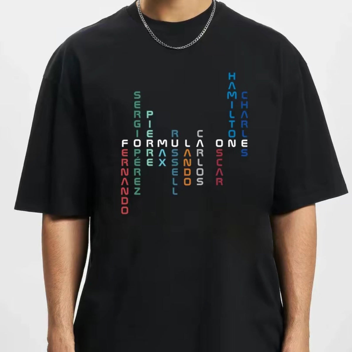 Racing All Team Printed Unisex Oversized T-shirt