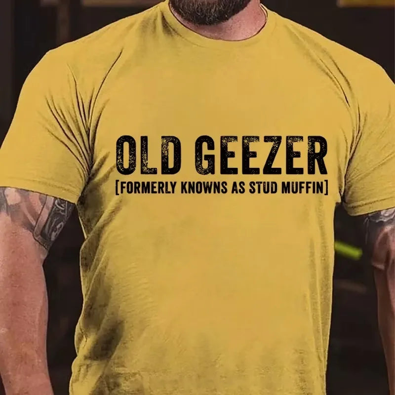 Old Geezer Formerly Known As Stud Muffin T-Shirt Graphic T-Shirt