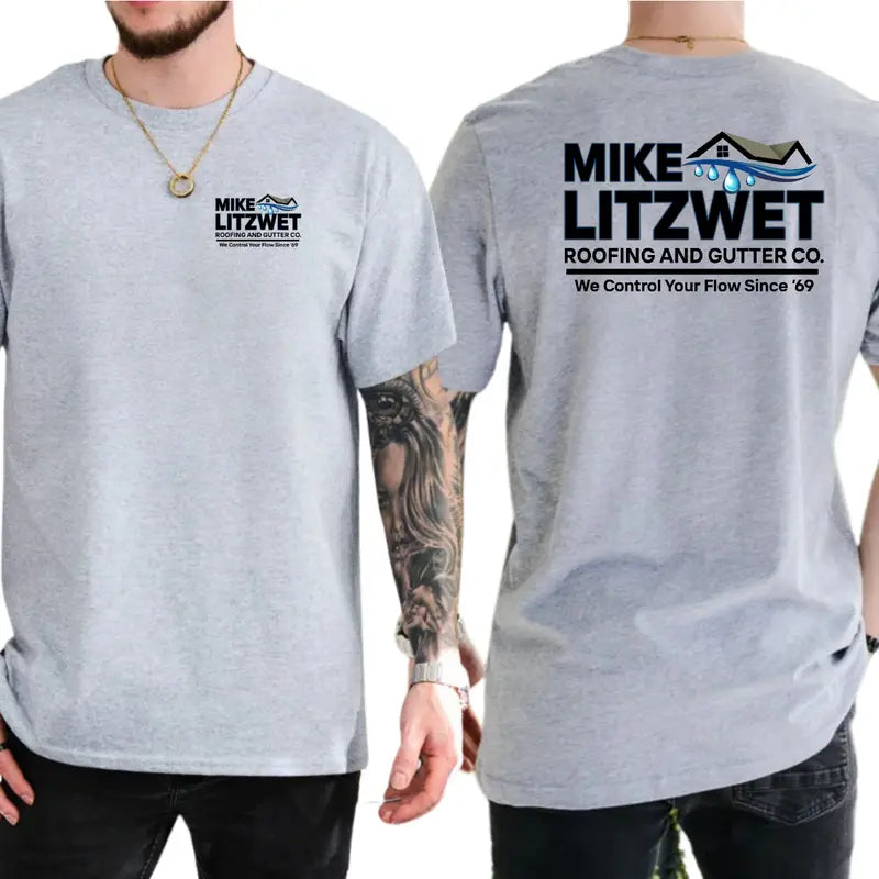Mike Litzwet Roofing and Gutter Co Graphic T-Shirt