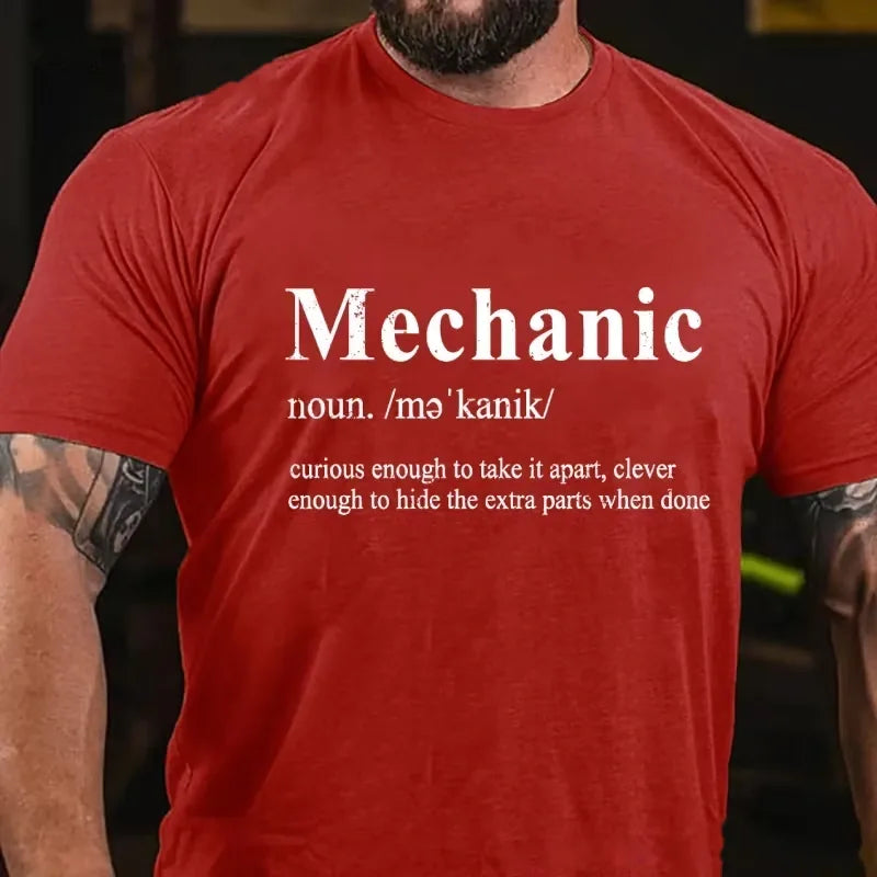 Mechanic Curious Enough To Take It Apart,Clever Enough To Hide The Extra Parts When Done Graphic T-Shirt