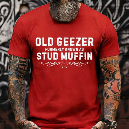 Old Geezer Formerly Known As Stud Muffin Graphic T-Shirt