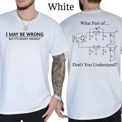 I May Be Wrong Funny Graphic T-Shirt