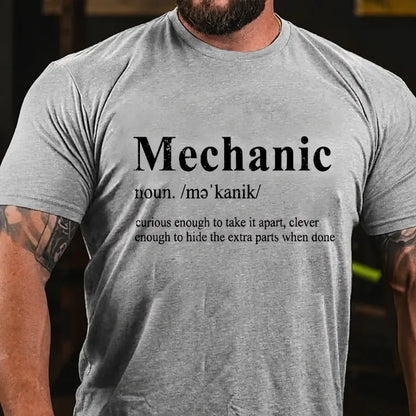 Mechanic Curious Enough To Take It Apart,Clever Enough To Hide The Extra Parts When Done Graphic T-Shirt