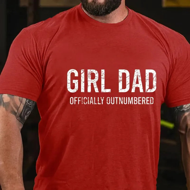 Girl Dad Officially Outnumbered Graphic T-Shirt