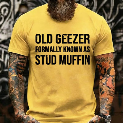 Old Geezer Formerly Known As Stud Muffin Graphic T-Shirt