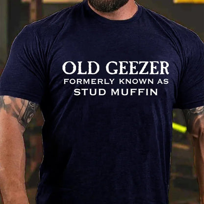 Old Geezer Formerly Known As Stud Muffin Graphic T-Shirt