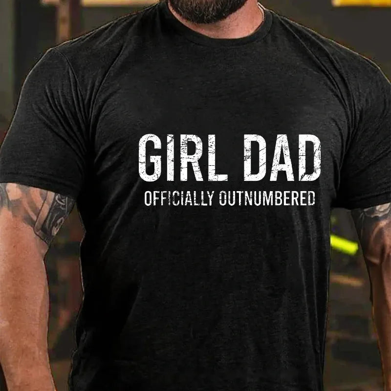 Girl Dad Officially Outnumbered Graphic T-Shirt