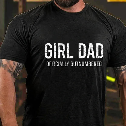 Girl Dad Officially Outnumbered Graphic T-Shirt
