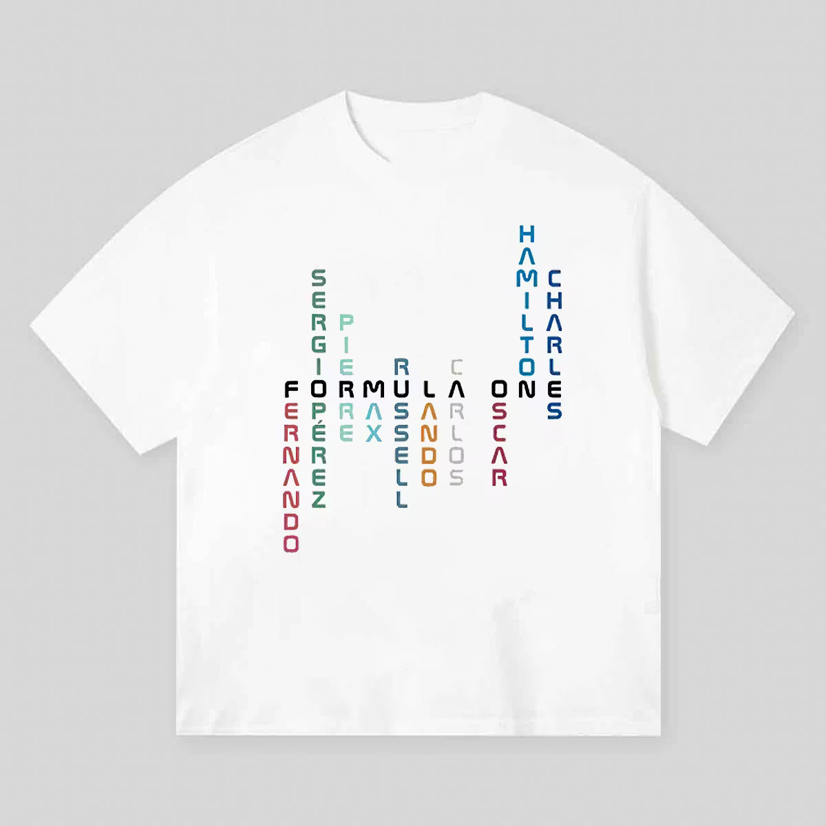 Racing All Team Printed Unisex Oversized T-shirt