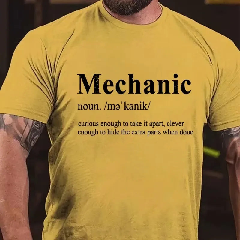 Mechanic Curious Enough To Take It Apart,Clever Enough To Hide The Extra Parts When Done Graphic T-Shirt
