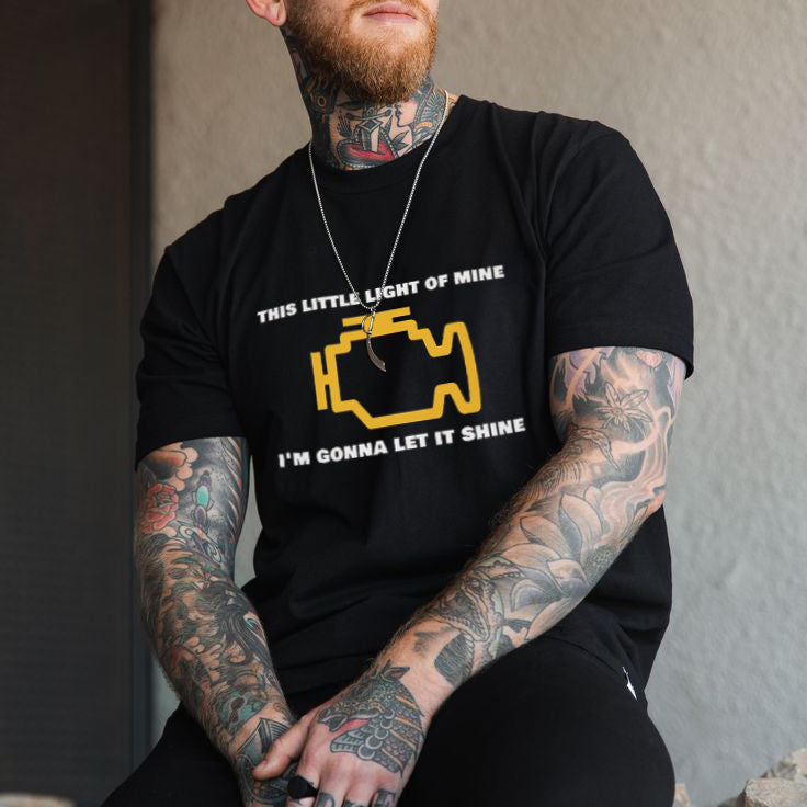 This Little Light Of Mine I'm Gonna Let It Shine Printed Men's T-Shirt