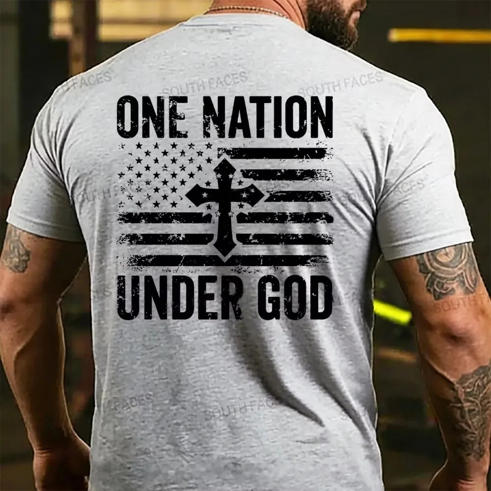 One Nation Under God Back T-shirts