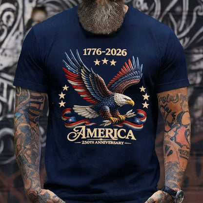 1776-2026 America 250th Anniversary Graphic T-Shirt