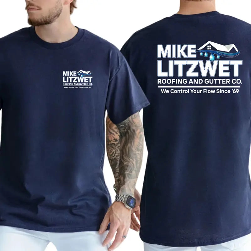 Mike Litzwet Roofing and Gutter Co Graphic T-Shirt
