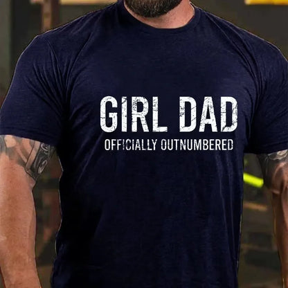Girl Dad Officially Outnumbered Graphic T-Shirt