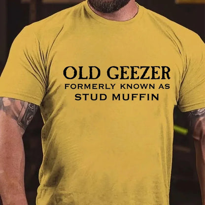 Old Geezer Formerly Known As Stud Muffin Graphic T-Shirt