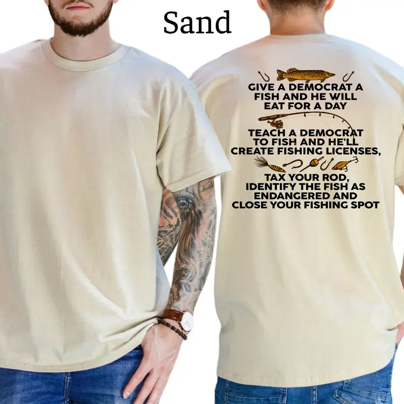 Give a Democrat a Fish Graphic T-Shirt