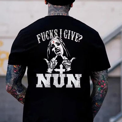 F**Ks I Give? Nun Printed Men's T-shirt