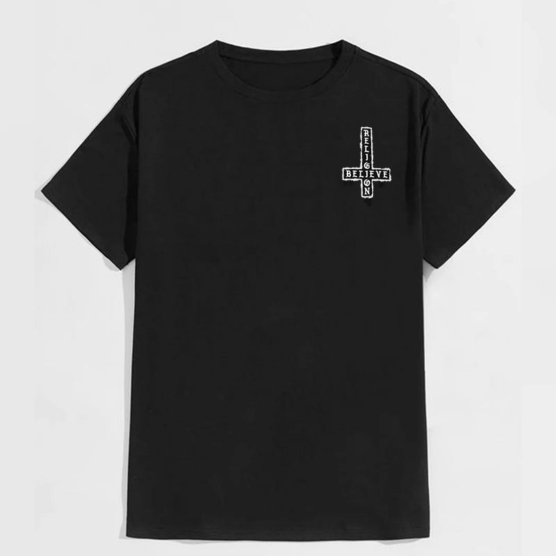 KEEP PRAYING NO ONE IS LISTENING Nun Graphic Black Print T-shirt