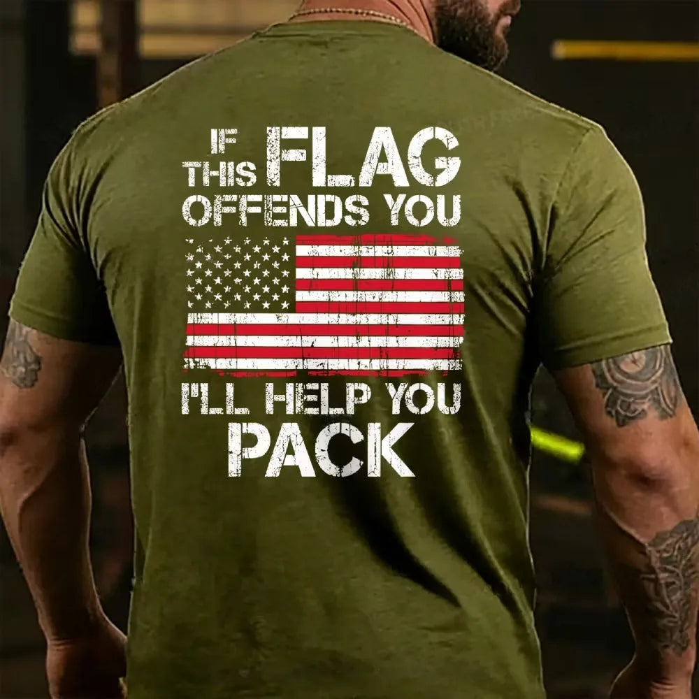 If This Flag Offends You I'll Help You Pack T-shirt