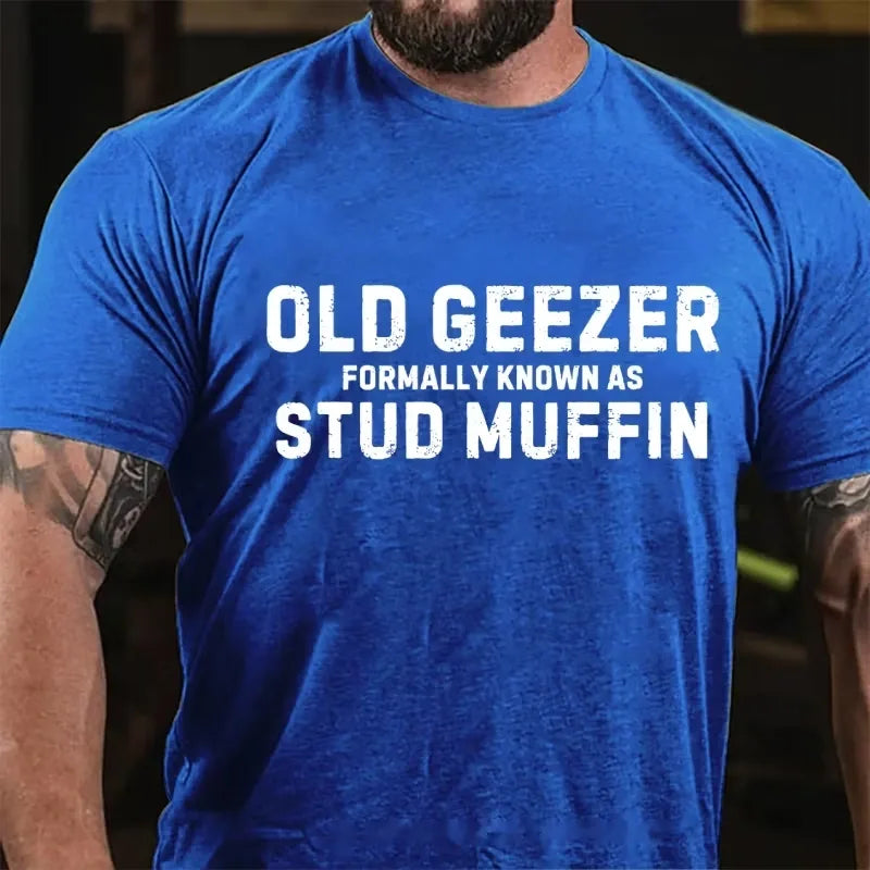 Old Geezer Formerly Known As Stud Muffin Graphic T-Shirt