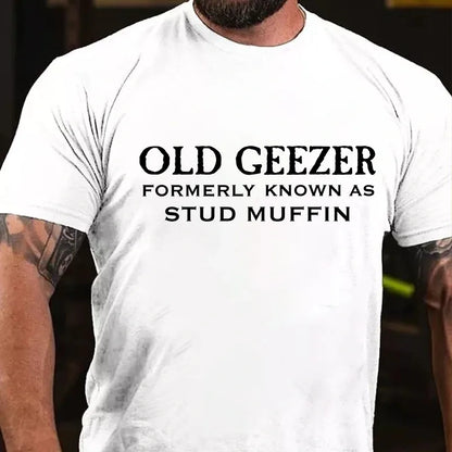 Old Geezer Formerly Known As Stud Muffin Graphic T-Shirt