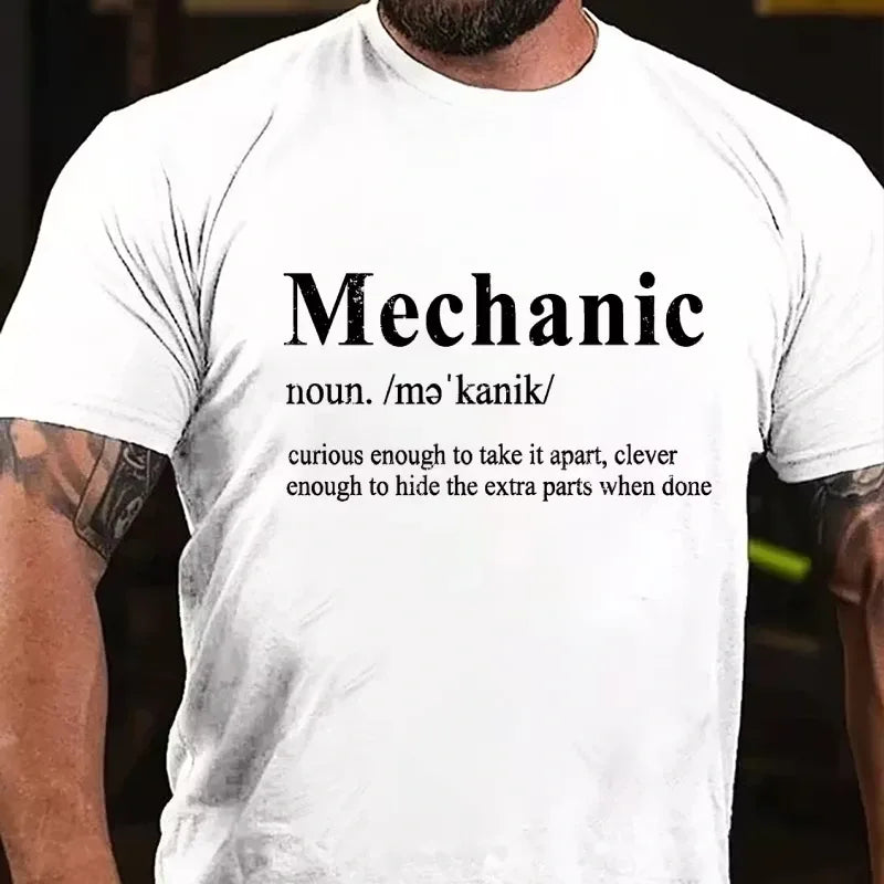 Mechanic Curious Enough To Take It Apart,Clever Enough To Hide The Extra Parts When Done Graphic T-Shirt