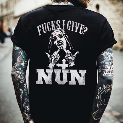 F**Ks I Give? Nun Printed Men's T-shirt