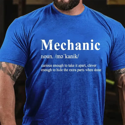 Mechanic Curious Enough To Take It Apart,Clever Enough To Hide The Extra Parts When Done Graphic T-Shirt