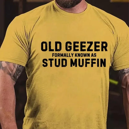 Old Geezer Formerly Known As Stud Muffin Graphic T-Shirt