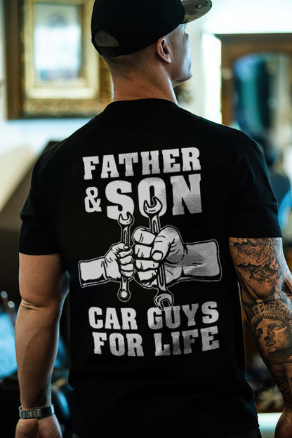 Father & Son Car Guys For Life T-shirt