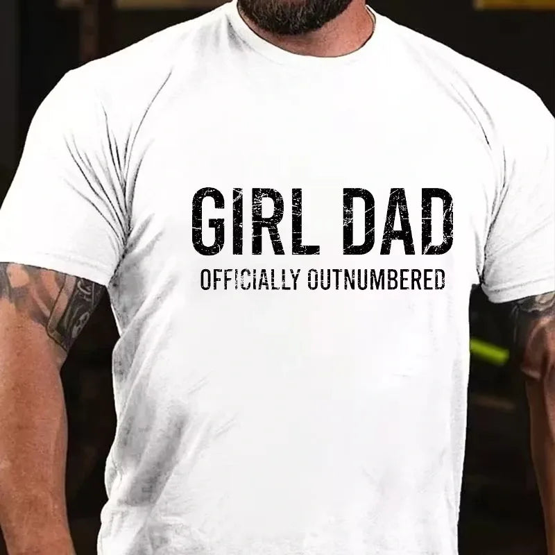 Girl Dad Officially Outnumbered Graphic T-Shirt