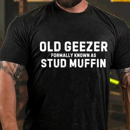 Old Geezer Formerly Known As Stud Muffin Graphic T-Shirt