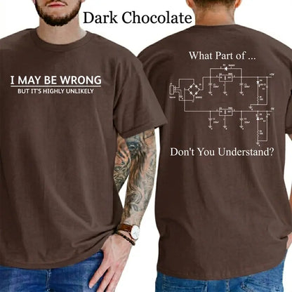 I May Be Wrong Funny Graphic T-Shirt