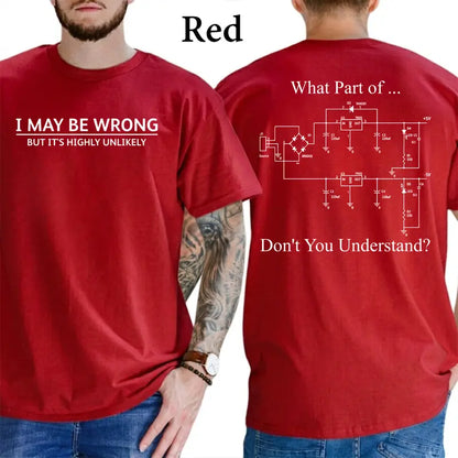 I May Be Wrong Funny Graphic T-Shirt
