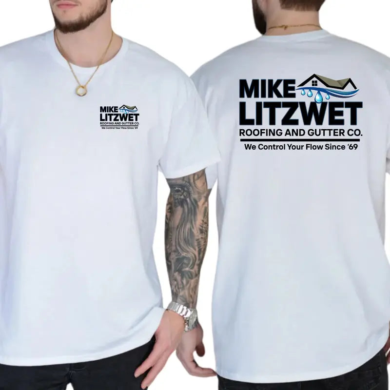 Mike Litzwet Roofing and Gutter Co Graphic T-Shirt