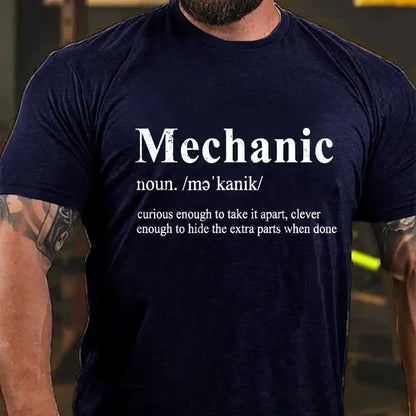 Mechanic Curious Enough To Take It Apart,Clever Enough To Hide The Extra Parts When Done Graphic T-Shirt