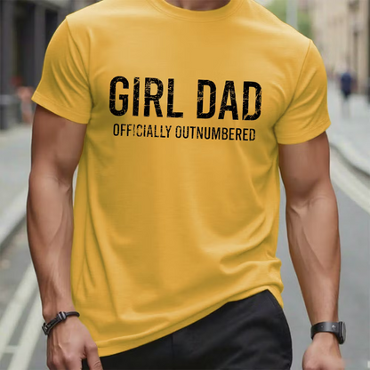 Girl Dad Officially Outnumbered Graphic T-Shirt