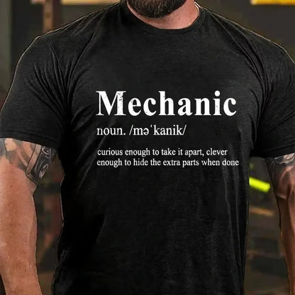 Mechanic Curious Enough To Take It Apart,Clever Enough To Hide The Extra Parts When Done Graphic T-Shirt