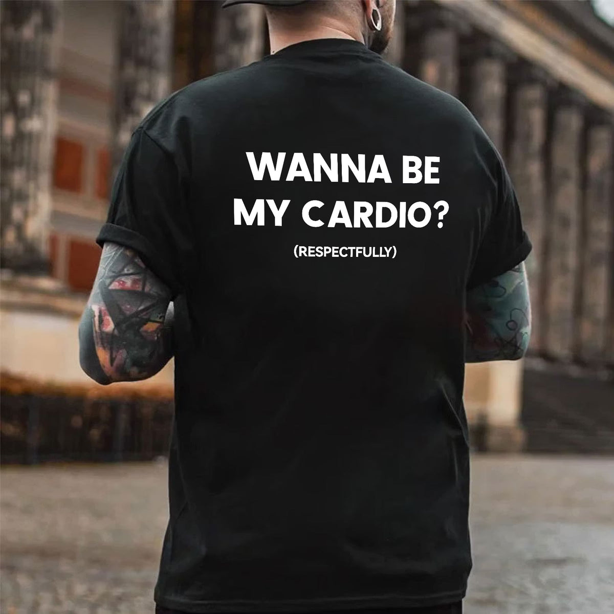 Wanna Be My Cardio? Printed Men's T-shirt