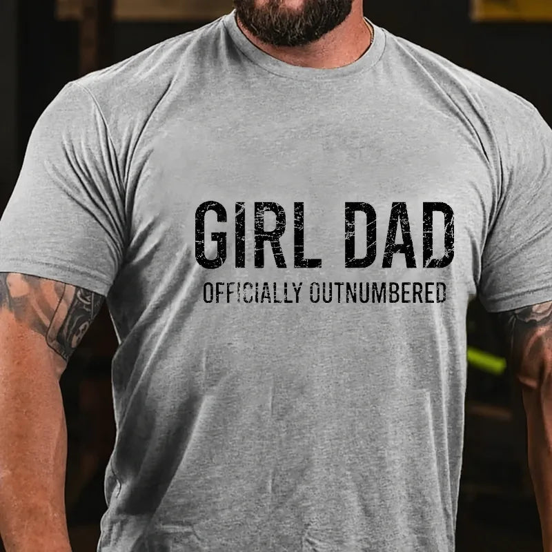 Girl Dad Officially Outnumbered Graphic T-Shirt