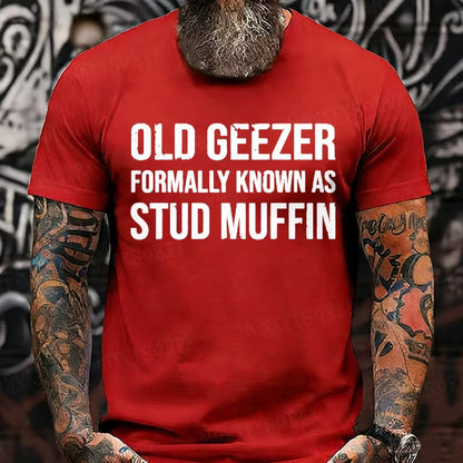Old Geezer Formerly Known As Stud Muffin Graphic T-Shirt