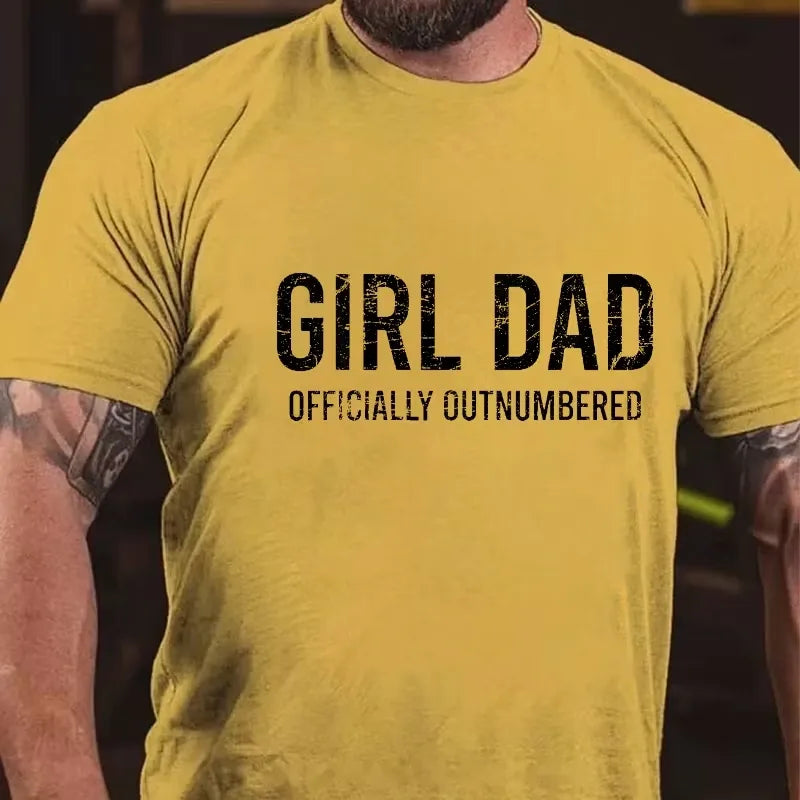 Girl Dad Officially Outnumbered Graphic T-Shirt