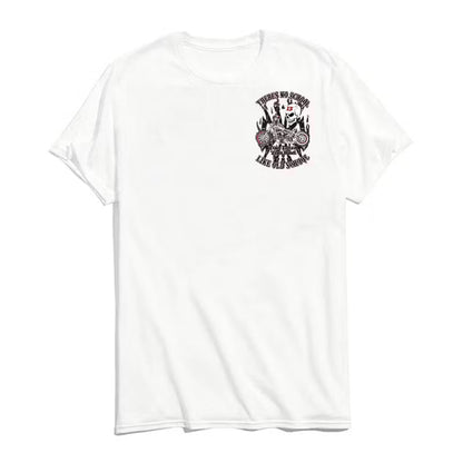 There's No School Too Loud Too Old  SKULL PRINT T-SHIRT