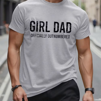 Girl Dad Officially Outnumbered Graphic T-Shirt