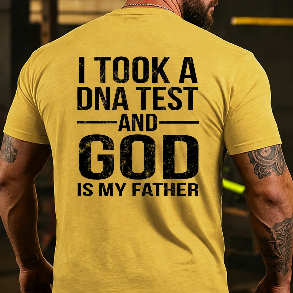 I Took A Test And God Is My Father Father's Day Back T-shirts