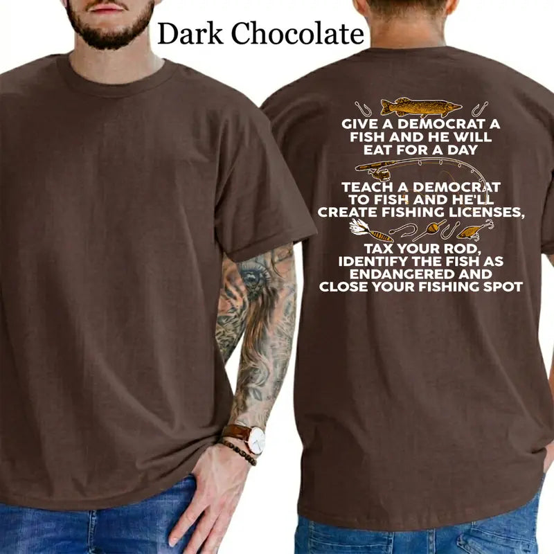 Give a Democrat a Fish Graphic T-Shirt