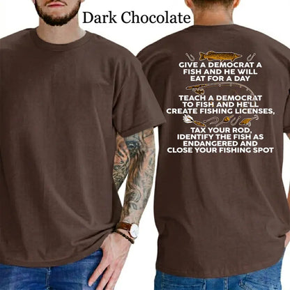 Give a Democrat a Fish Graphic T-Shirt