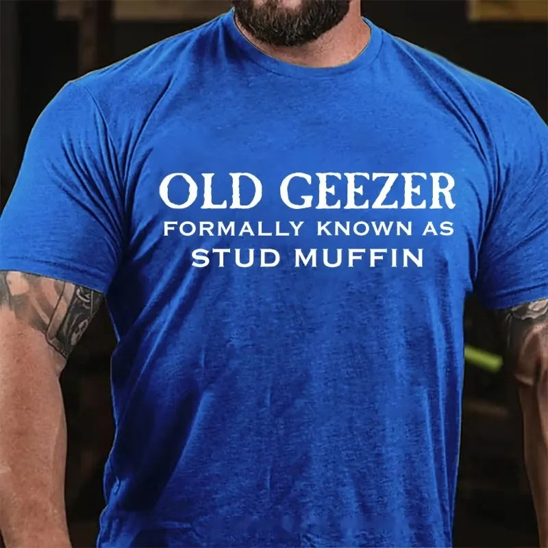 Old Geezer Formerly Known As Stud Muffin Graphic T-Shirt
